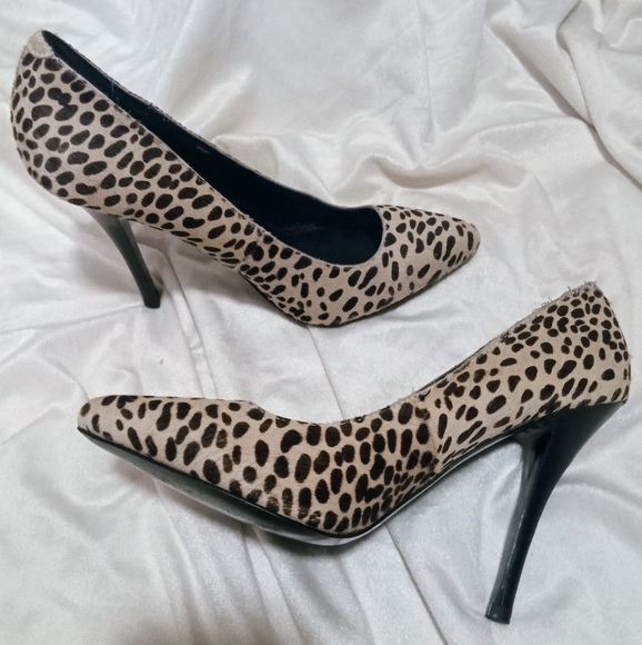 Steve Madden women's shoes size 8.5 leopard print. Made from Pony hair & leather - Picture 1 of 4